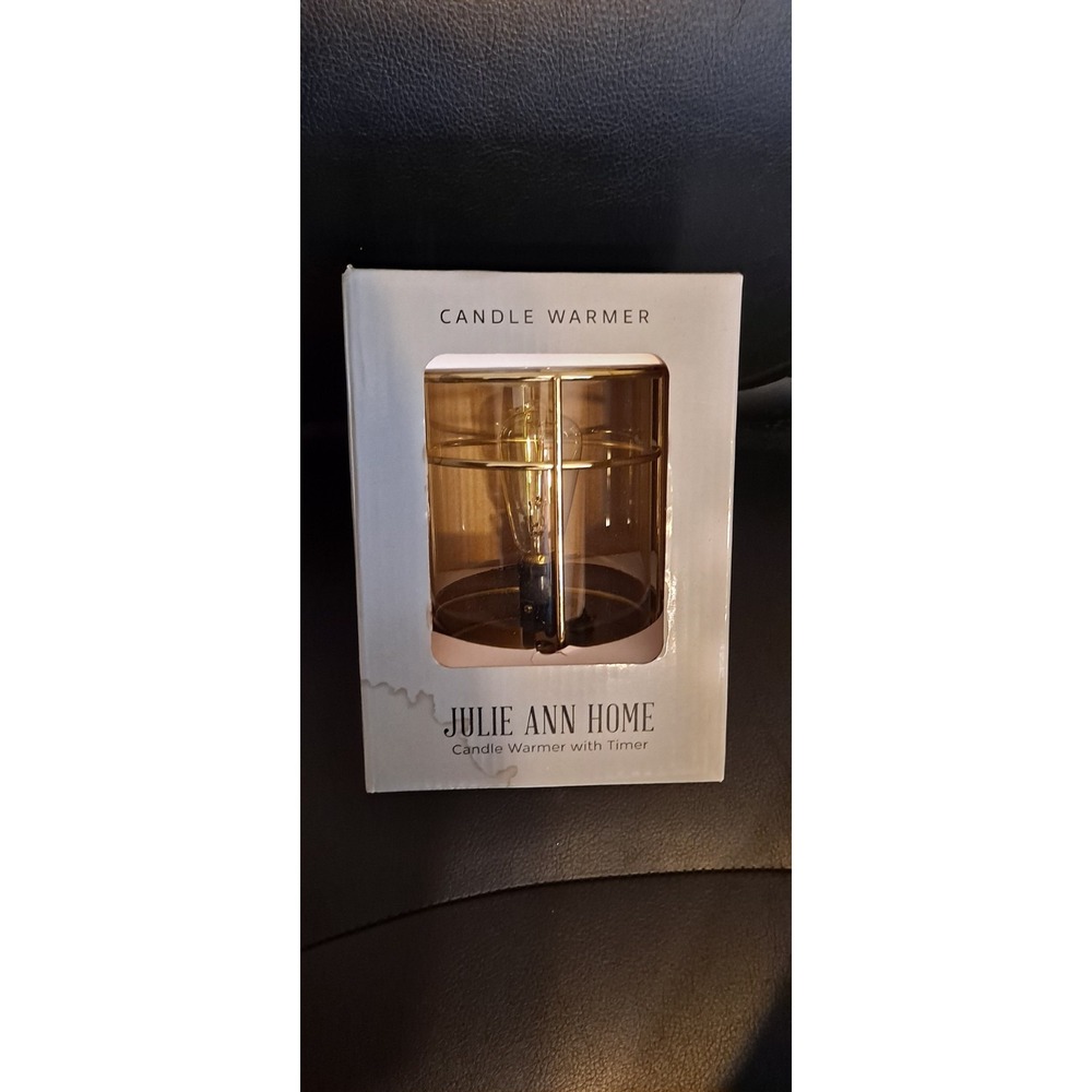 Julie Ann Home Candle Warmer With Timer Gold‎ Tone